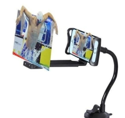 Powiększacz Ekranu 12" do Telefonu z Podstawką – HD 3D